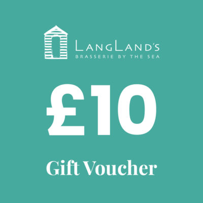 £10 Best restaurant Gift Voucher Langlands Brasserie Mumbles Swansea