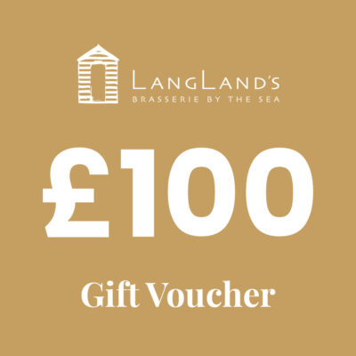 £100 Best restaurant Gift Voucher Langlands Brasserie Mumbles Swansea