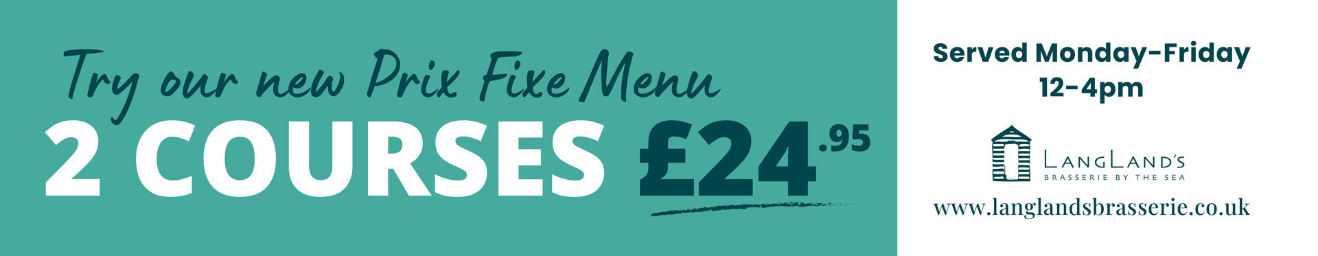 langlands prix fixe set menu
